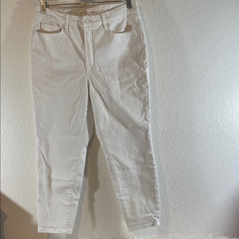 GOOD AMERICAN Good Petite Skinny Skinny White Jeans Size 15 - Picture 2 of 11